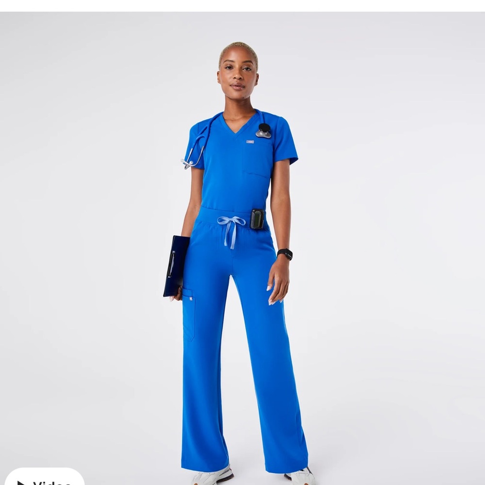 FIGS Royal Blue Scrub Set